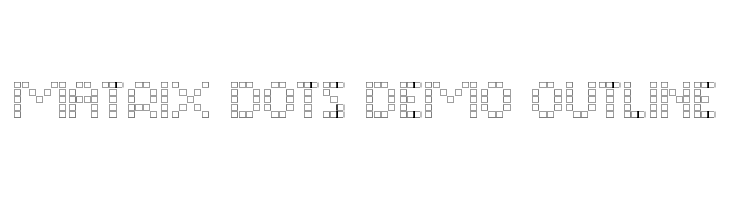 Matrix Dots Demo Outline  Descarca Fonturi Gratis