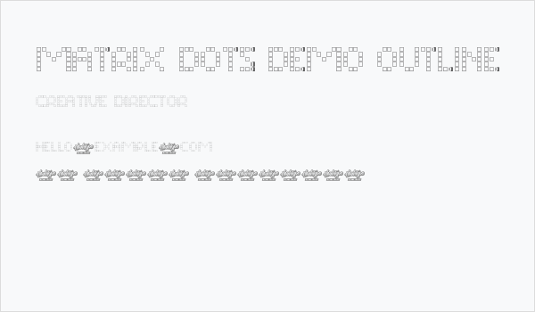 Matrix Dots Demo Outline Business Card