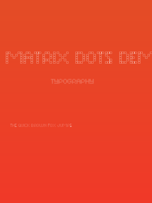 Matrix Dots Demo Outline Poster