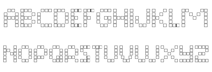 Matrix Dots Demo Outline Font LOWERCASE