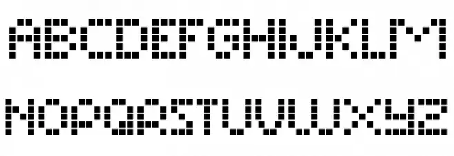 Matrix Dots Demo Fonte MAIÚSCULAS