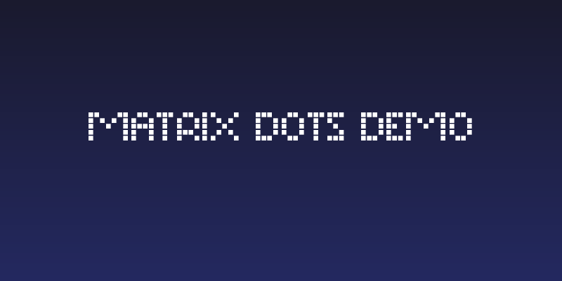 Matrix Dots Demo Social Header