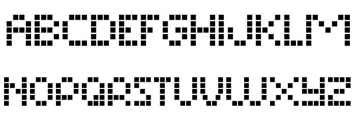 Matrix Dots Demo Font LOWERCASE