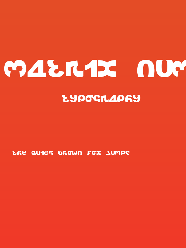 Matrix Number Poster