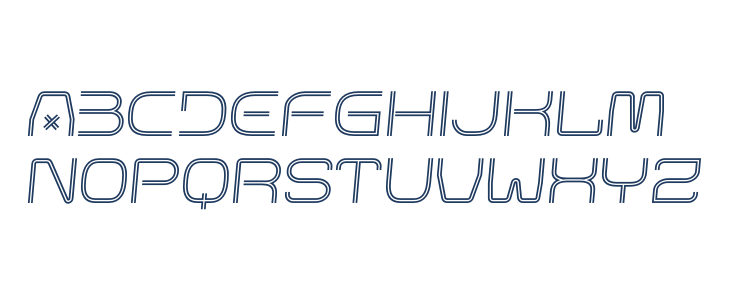 Matrix Pulse Slant Uppercase