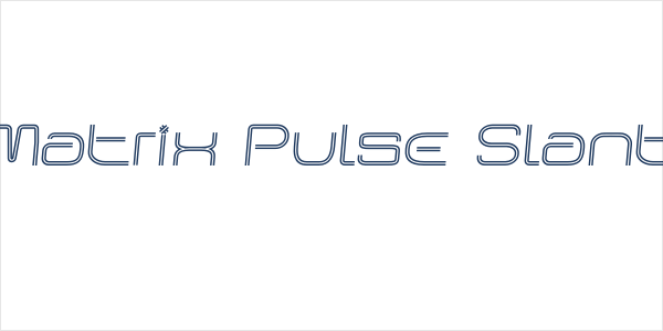 Matrix Pulse Slant Logo