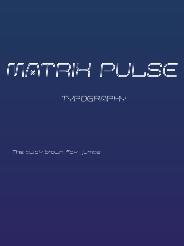 Matrix Pulse Slant Poster