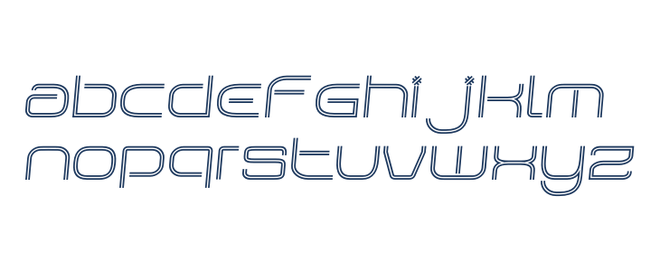 Matrix Pulse Slant Lowercase