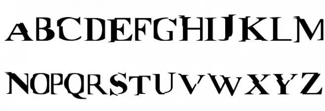 Matrix Schriftart Groß