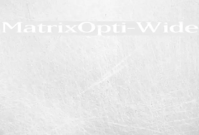 MatrixOpti-Wide Example 1