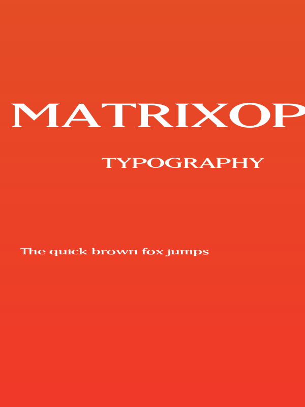 MatrixOpti-Wide Poster
