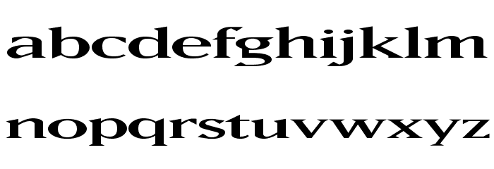 MatrixOpti-Wide Font LOWERCASE