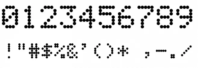 MatrixType Bold Font OTHER CHARS