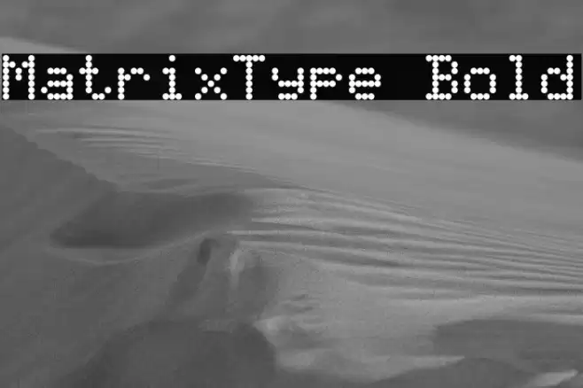 MatrixType Bold Font examples