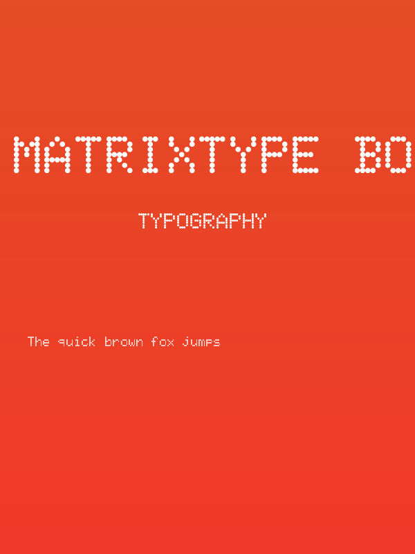 MatrixType Bold Poster