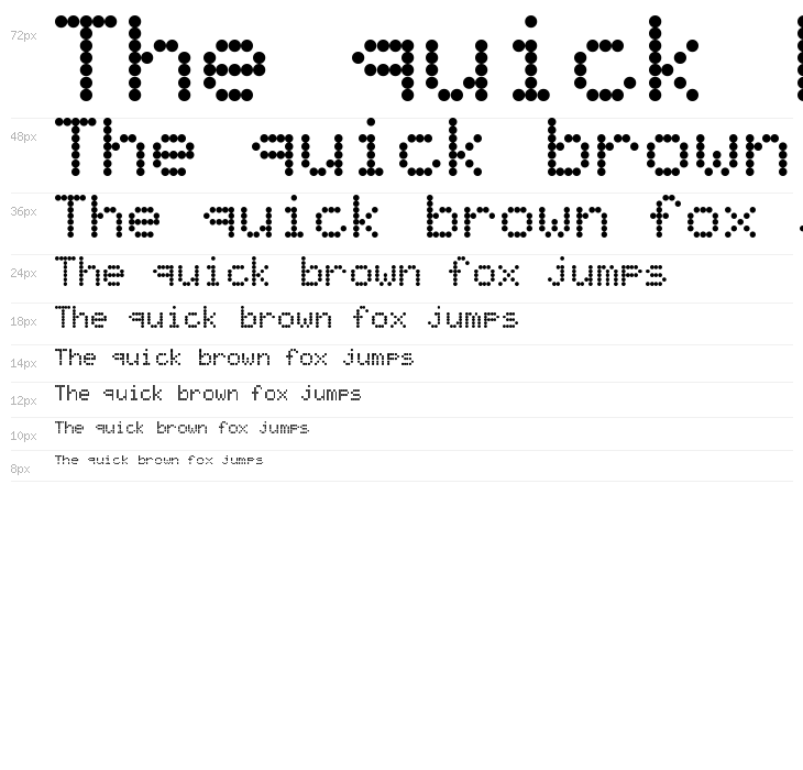 MatrixType Bold Waterfall