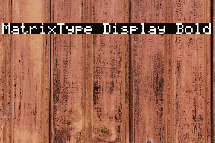MatrixType Display Bold Example 1