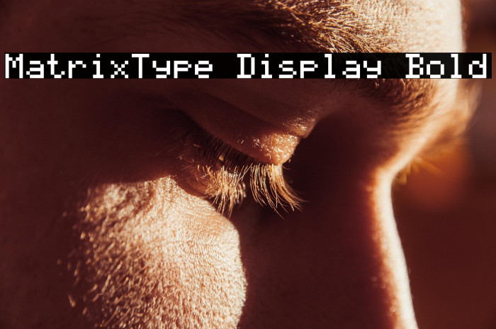 MatrixType Display Bold Example 2