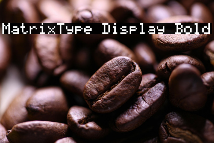 MatrixType Display Bold Example 3