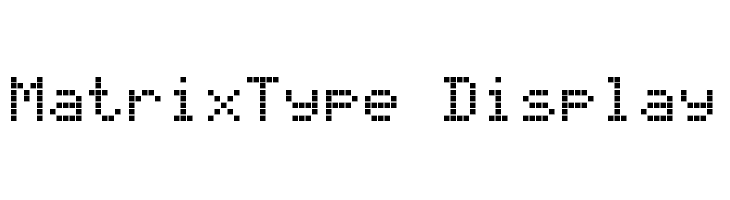 MatrixType Display  Fuentes Gratis Descargar