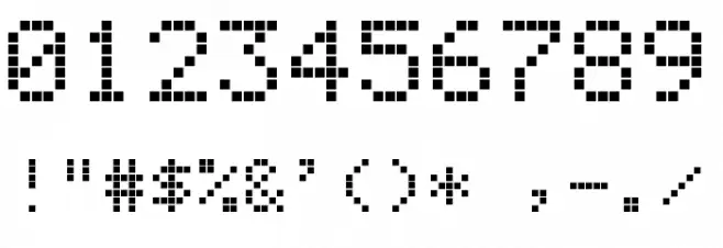 MatrixType Display Font OTHER CHARS
