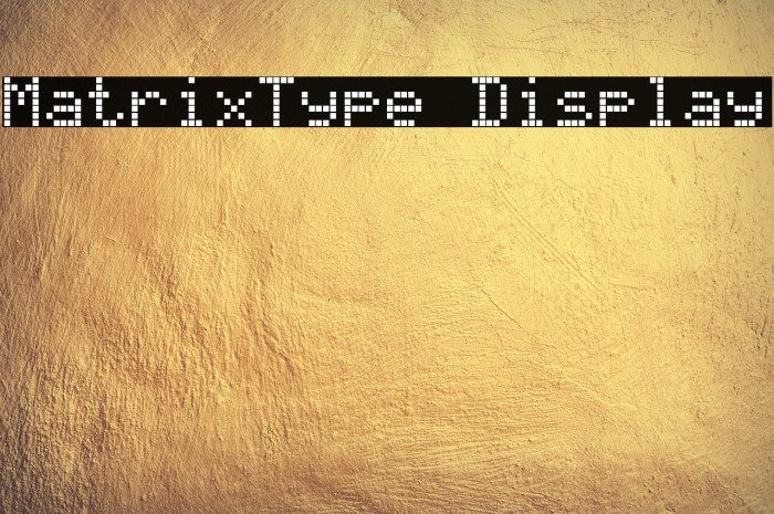 MatrixType Display Example 1