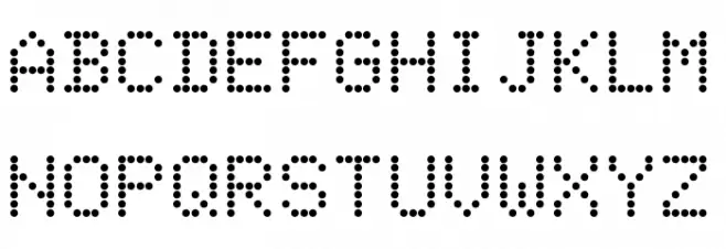 MatrixType Шрифта ВЕРХНИЙ