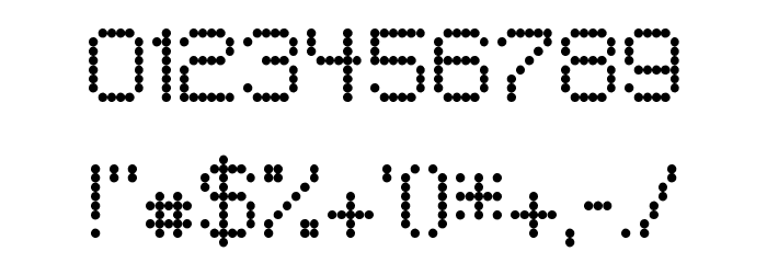Matrixdancer Regular Font OTHER CHARS