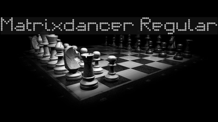 Matrixdancer Regular Font examples
