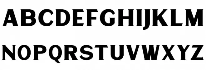 Matrole Schriftart Kleinbuchstaben