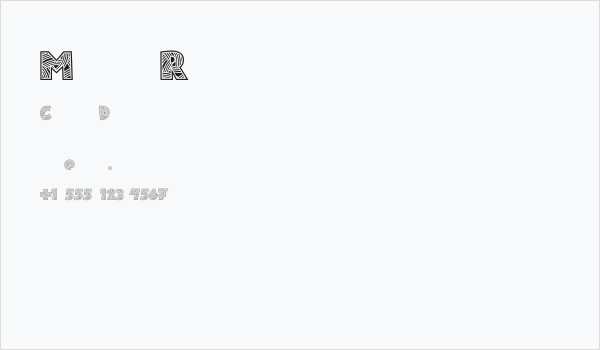 Matsuri-Regular Business Card