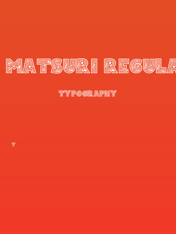 Matsuri-Regular Poster