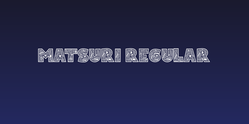 Matsuri Regular Social Header