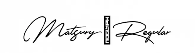 Matsury-Regular  Descarca Fonturi Gratis