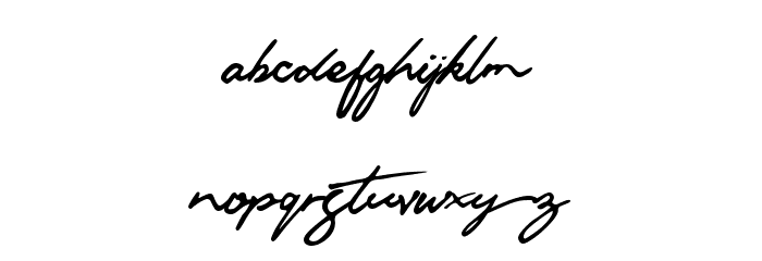 Matsury-Regular Font LOWERCASE
