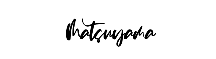 Matsuyama  font caratteri gratis
