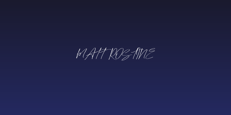 Matt Rostine Social Header