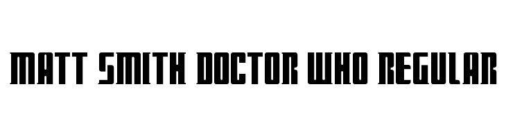 Matt Smith Doctor Who Regular  font caratteri gratis