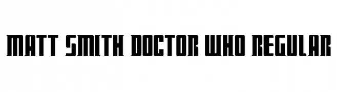 Matt Smith Doctor Who Regular  Descarca Fonturi Gratis