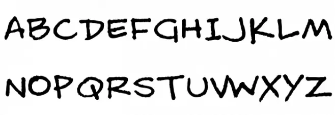 MattB Schriftart Groß