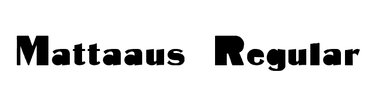 Mattaaus Regular  font caratteri gratis
