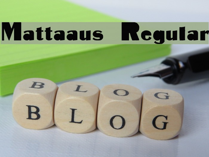 Mattaaus Regular Font examples