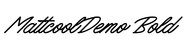 MattcoolDemo Bold  Frei Schriftart Herunterladen