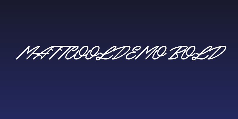 MattcoolDemo Bold Social Header