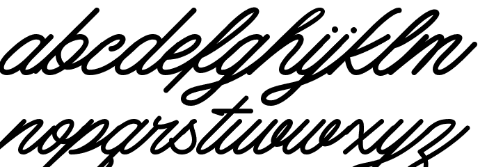 MattcoolDemo Bold Font LOWERCASE