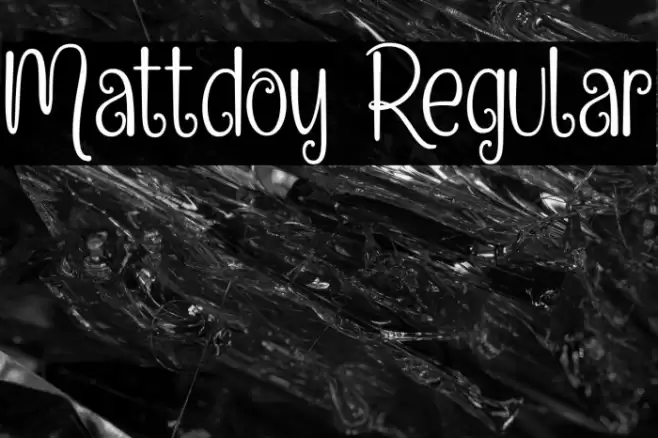 Mattdoy Regular Font examples