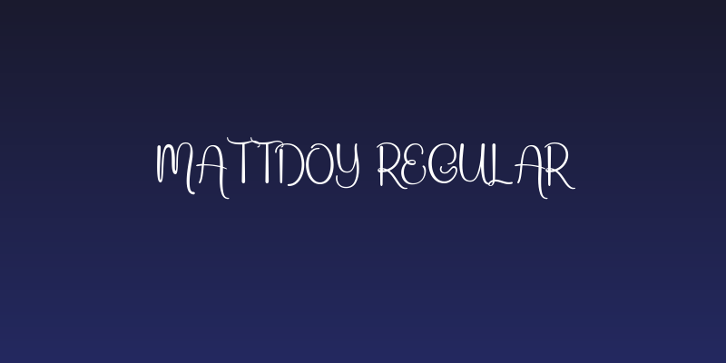 Mattdoy Regular Social Header