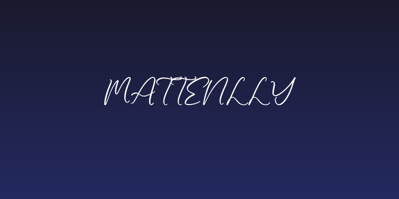 Mattenlly Social Header