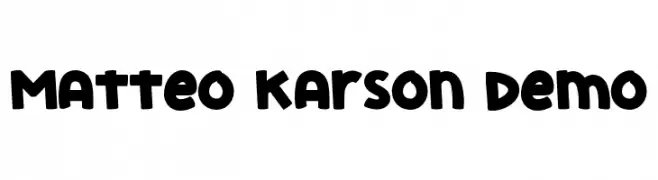 Matteo Karson Demo  免费字体下载