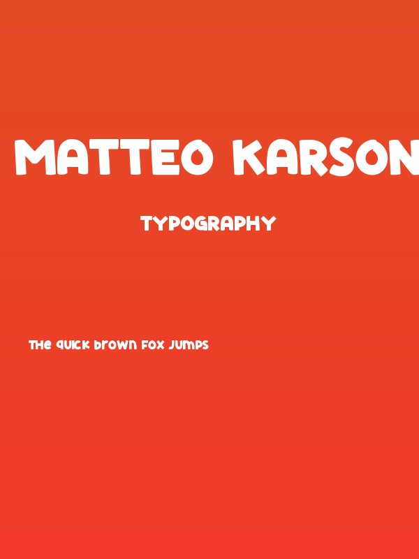 Matteo Karson Demo Poster